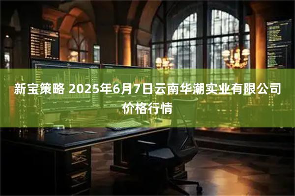 新宝策略 2025年6月7日云南华潮实业有限公司价格行情